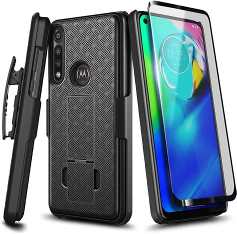 for Motorola Moto G-Power 2022 Case Moto G Play 2023 Case Drop Proof Protection Durable Protective Heavy Duty Shockproof TPU Matte Textured Mobile Phone Cover Moto G Power 2022 Case with Kickstand LeYi for Moto G Play 2023 Phone Case, Moto G Power 2022 Moto G Pure Phone Case with 2 Pcs Screen Protector, Military. . Motorola g power case amazon